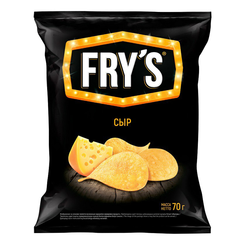 Чипсы картофельные Fry's сыр 70 г