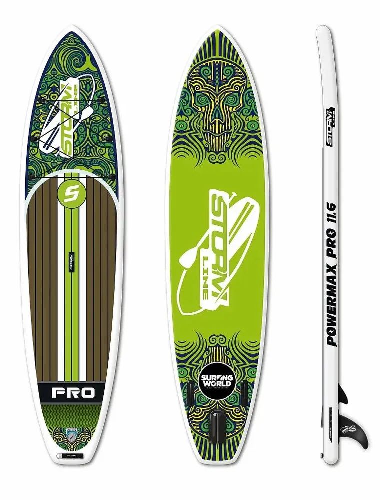 SUP-борд Stormline PowerMax Pro 350x80x15 см салатовый