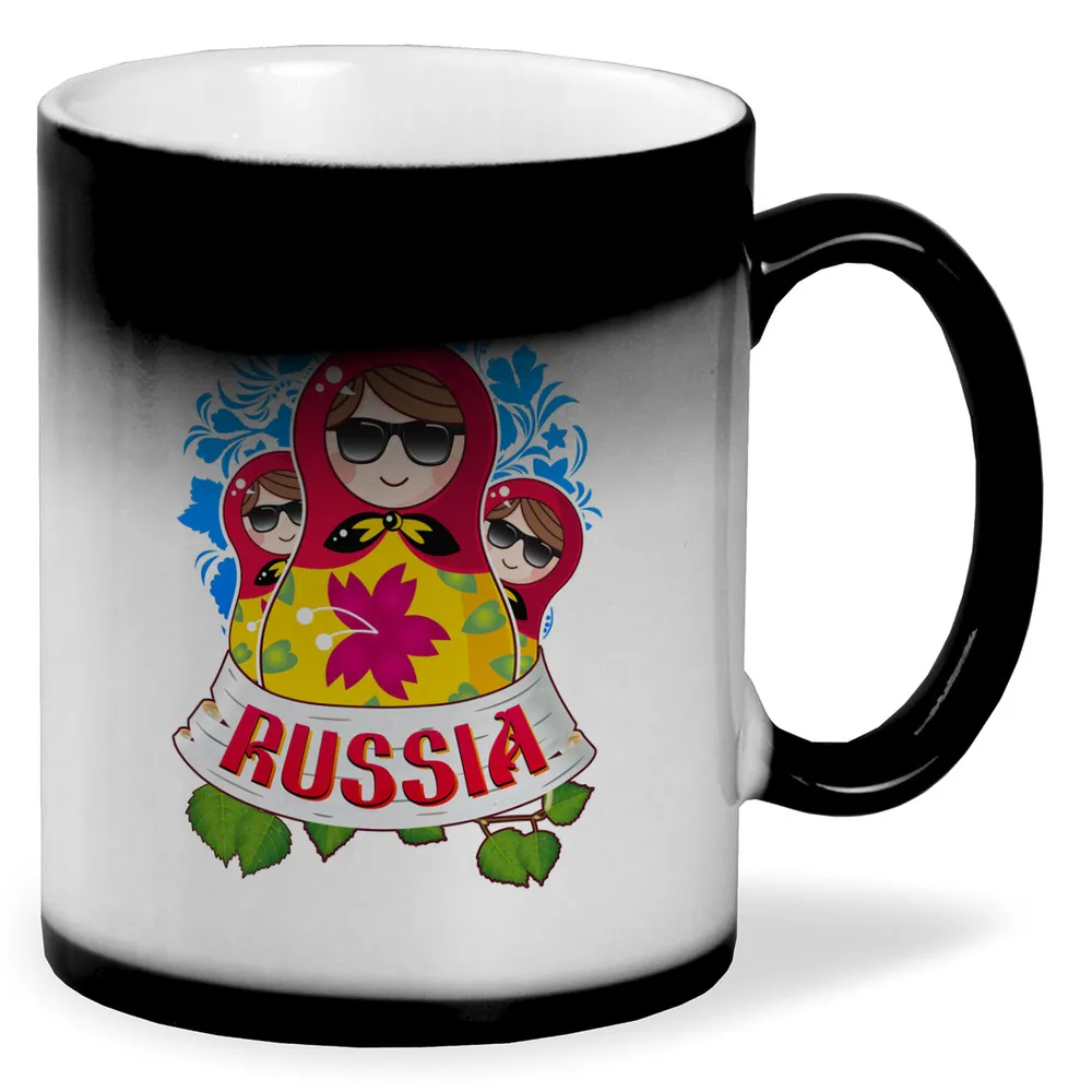

Кружка CoolPodarok Прикол Матрешки Russia
