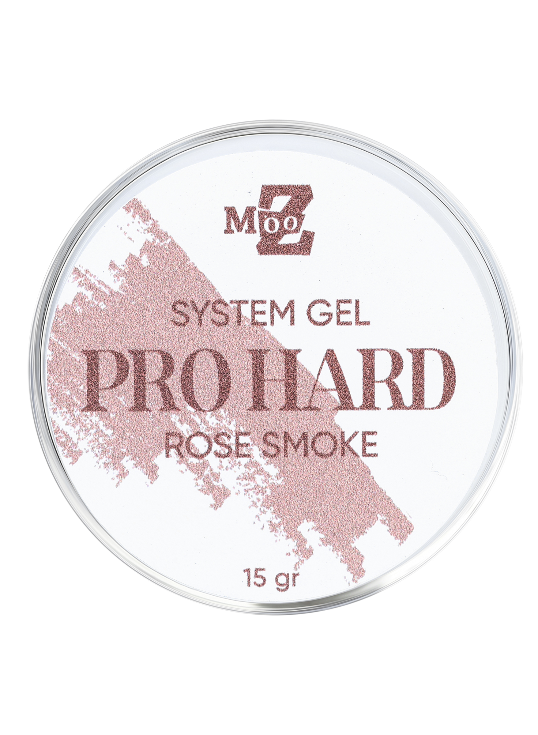 Гель для ногтей MOOZ Pro Gel White Rose Smoke наращивание моделирующий розовый 15 мл