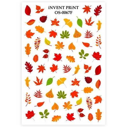 

Набор, iNVENT PRiNT, Слайдер-дизайн «Осень. Веточки. Листья» №OS-67F, 2 шт., Разноцветный