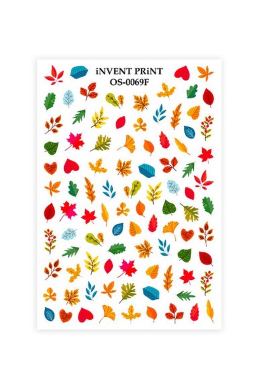 

Набор, iNVENT PRiNT, Слайдер-дизайн «Осень. Веточки. Листья» №OS-69F, 2 шт., Разноцветный