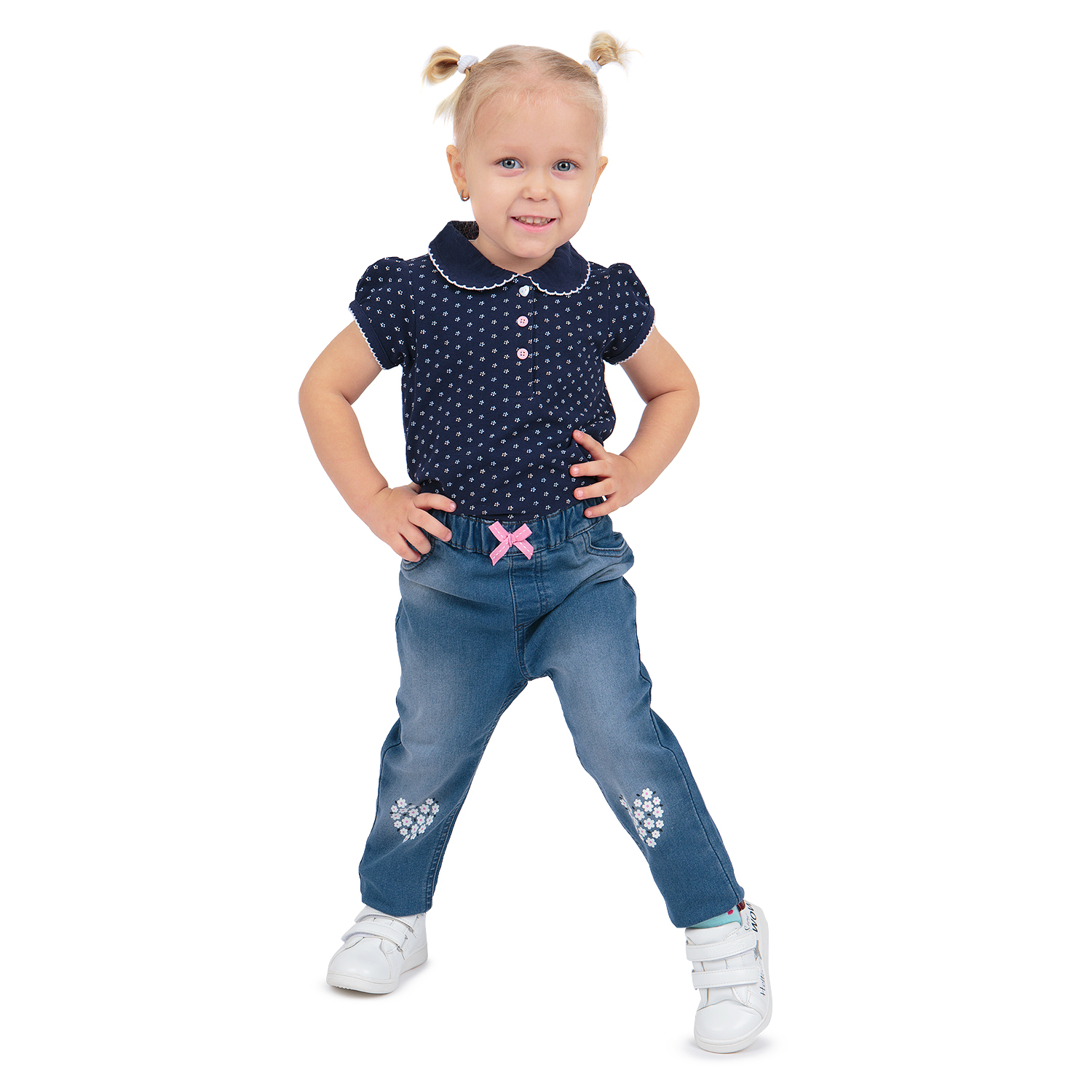 фото Джинсы детские leader kids floret р.80