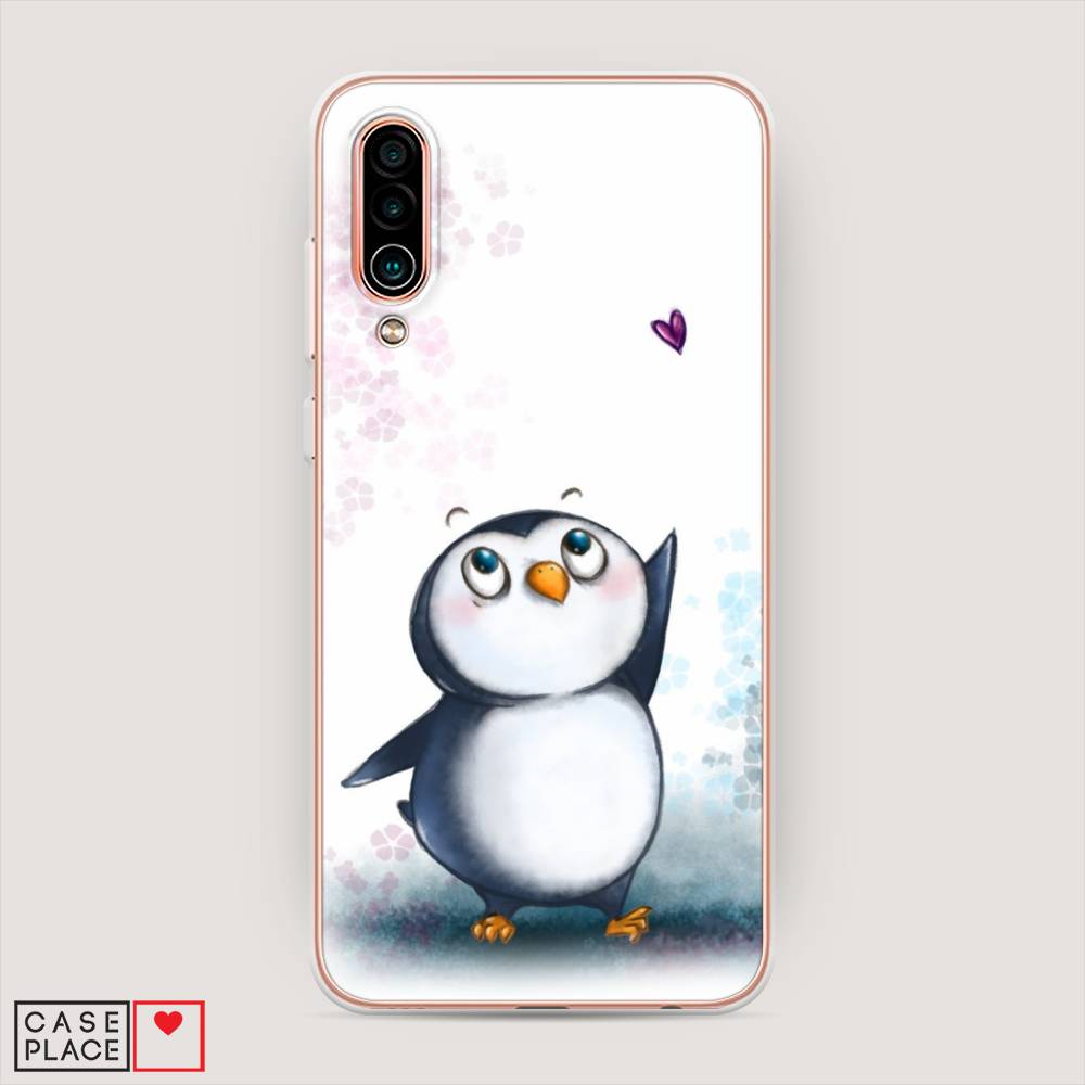 

Чехол Awog на Meizu 16Xs "Пингвин и сердечко", Белый, 73450-1