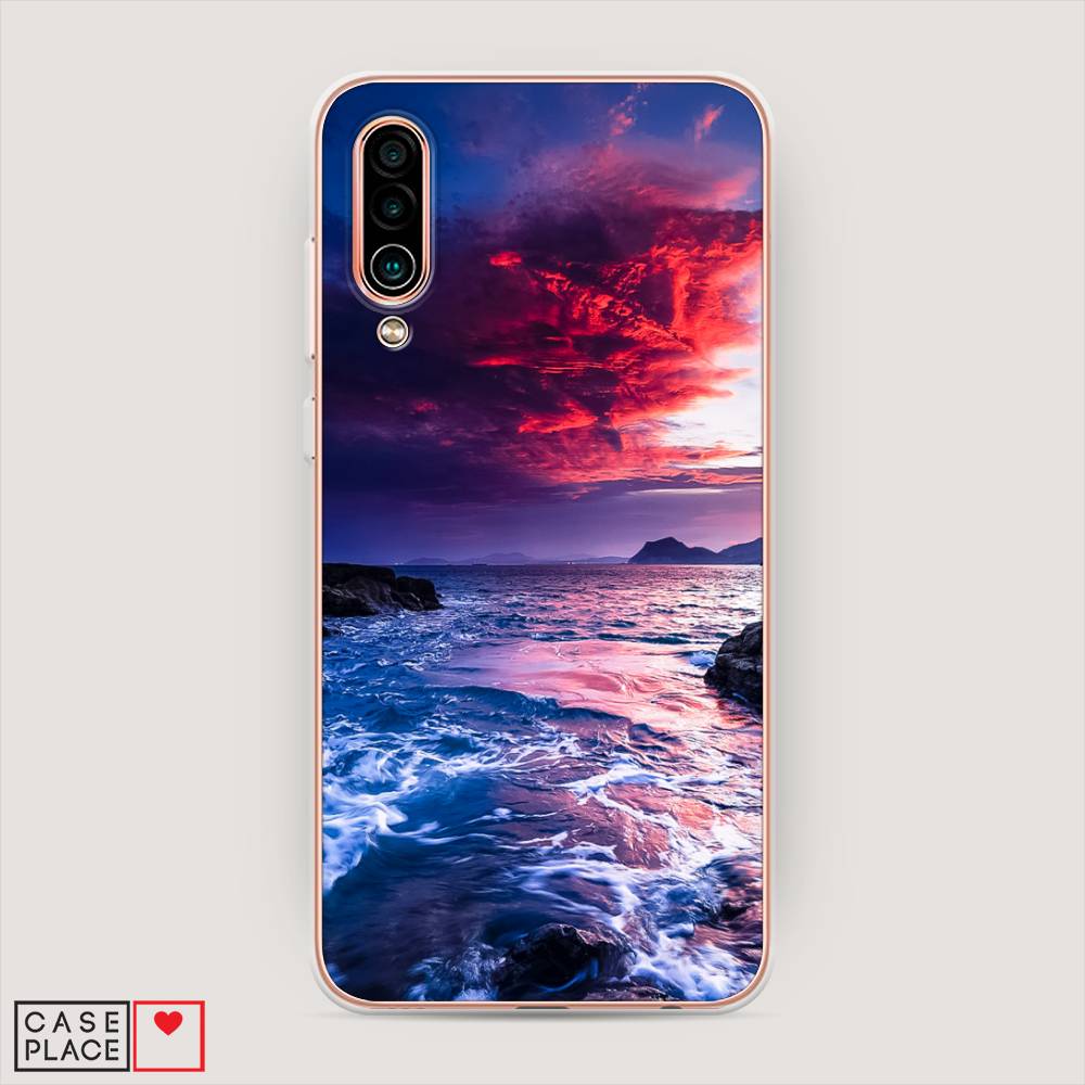 

Чехол Awog на Meizu 16Xs "Волны 1", Розовый;синий, 73450-4