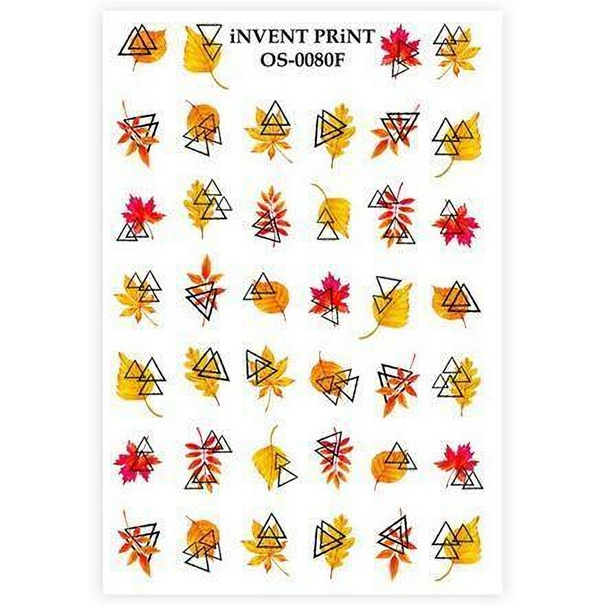 

Набор, iNVENT PRiNT, Слайдер-дизайн «Осень. Геометрия. Веточки. Листья» №OS-80F, 2 шт., Желтый;оранжевый;черный