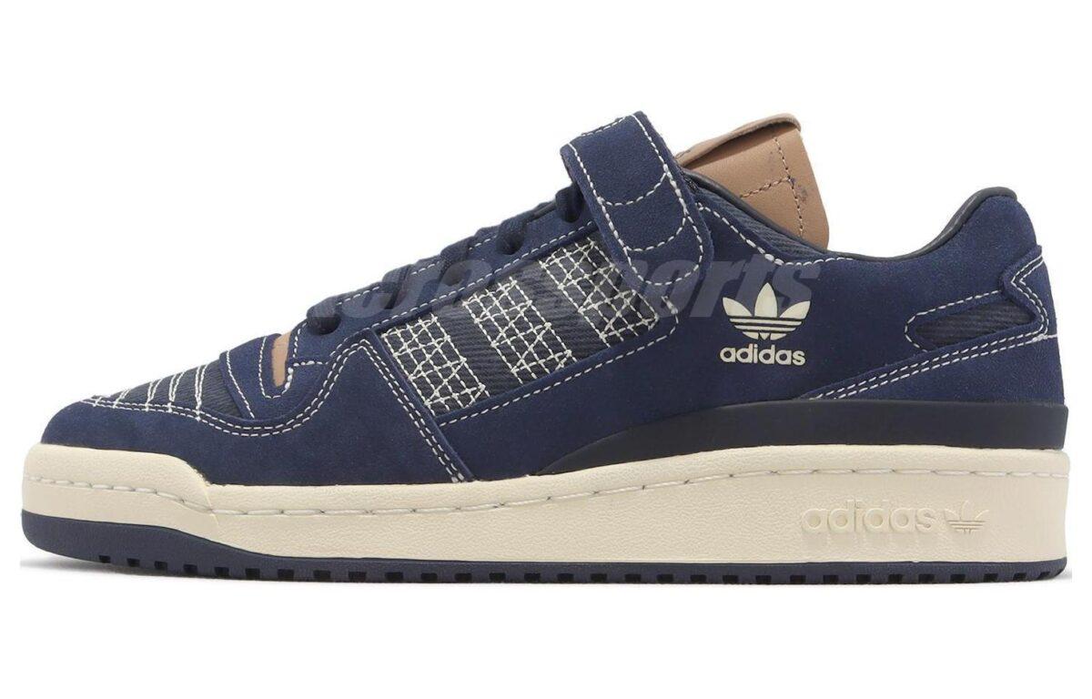 

Кеды унисекс Adidas FORUM 84 Low Sashiko синие 41 EU, Синий, FORUM 84 Low Sashiko