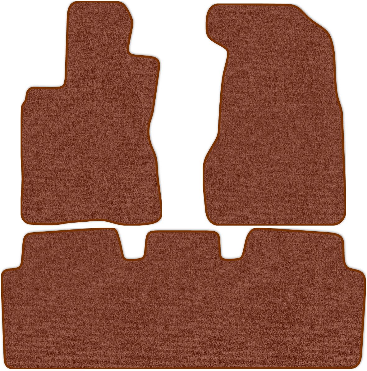 фото Коврики в салон комфорт для honda cr-v 2 (rd8) 2004 - 2006, 3 шт. коричневый, текстиль allmone