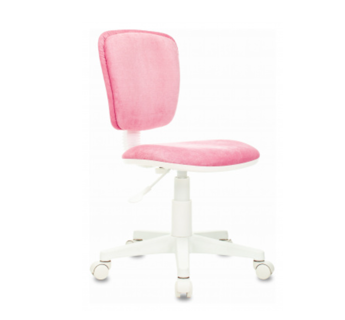 Кресло детское Бюрократ CH-W204NX розовый Velvet 36 крестовина пластик пластик белый кресло руководителя бюрократ t 898 3с11bl