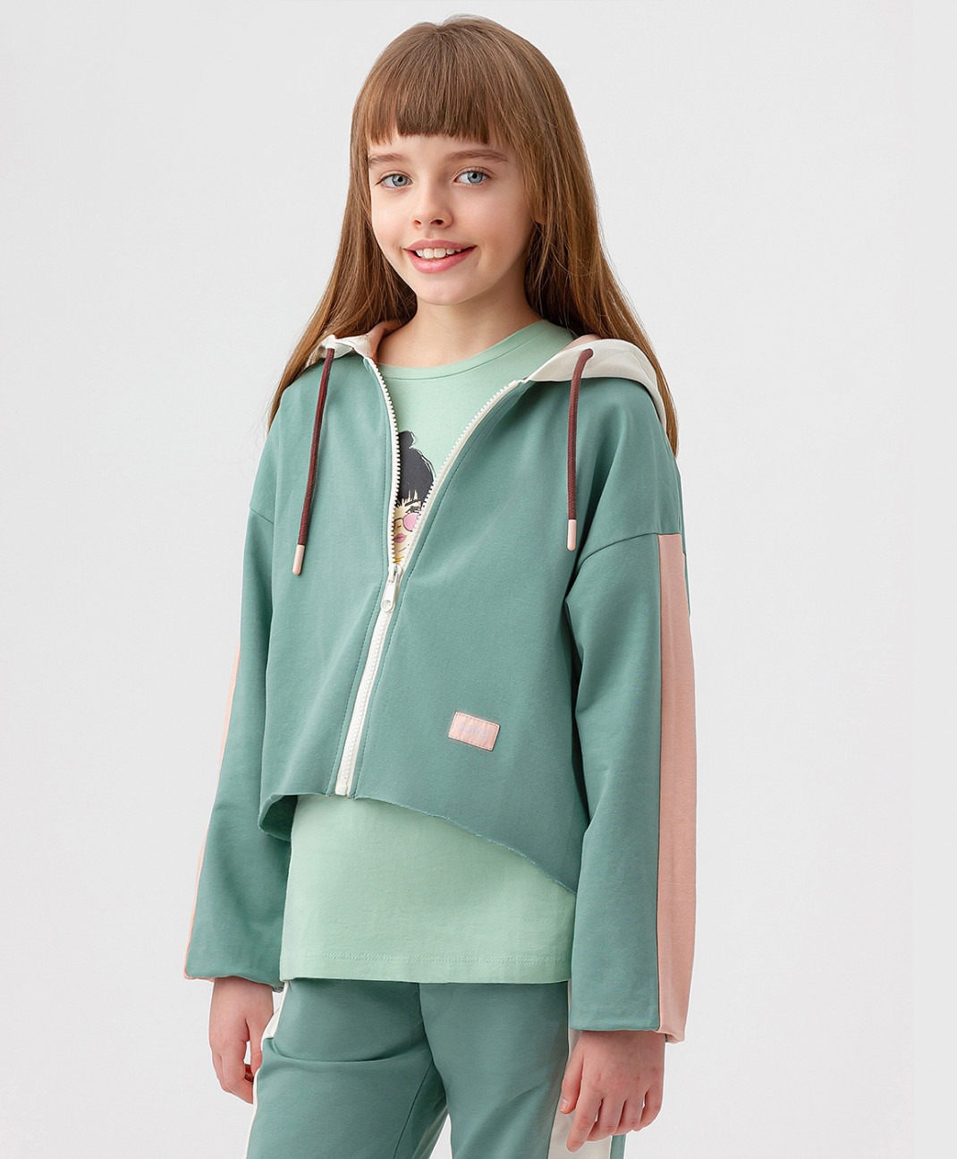 

Толстовка детская Button Blue 123BBGJC16154800 зеленый, 158, 123BBGJC16154800