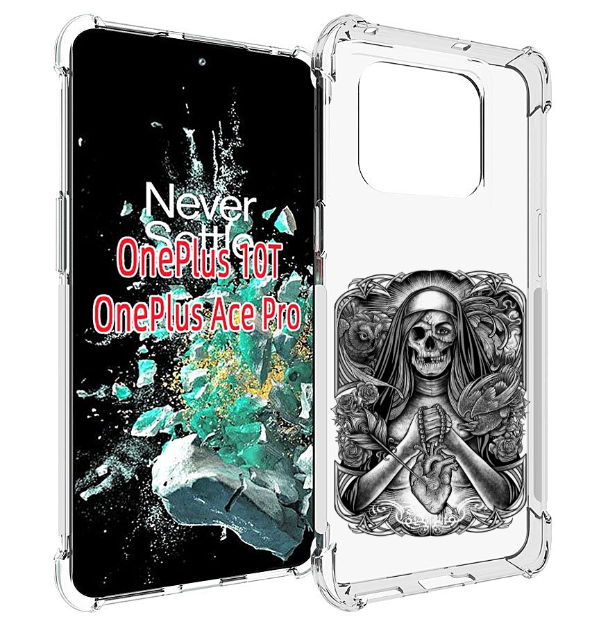 

Чехол MyPads скелет с сердцем для OnePlus 10T, Прозрачный, Tocco