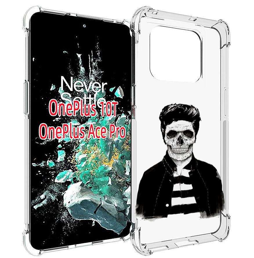 

Чехол MyPads скелет для OnePlus 10T, Прозрачный, Tocco