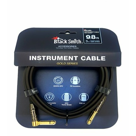 Кабель аудио 1xJack - 1xJack BlackSmith Instrument Cable Gold Series 98ft GSIC-STRA3 2402₽