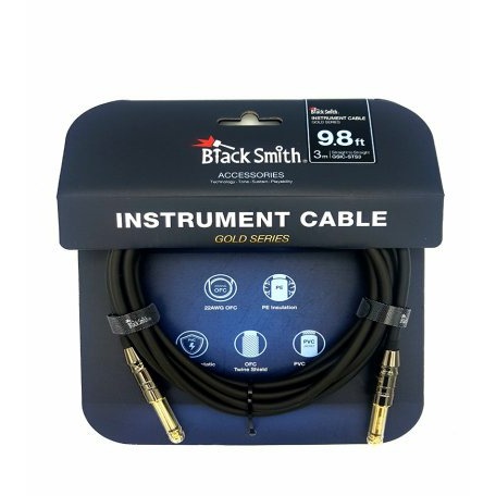 Кабель аудио 1xJack - 1xJack BlackSmith Instrument Cable Gold Series 98ft GSIC-STS3 2562₽