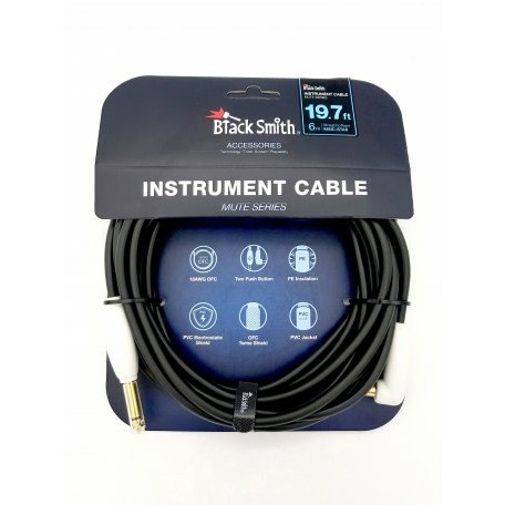 Кабель аудио 1xJack - 1xJack BlackSmith Instrument Cable Mute Series 197ft MSIC-STA6 2963₽