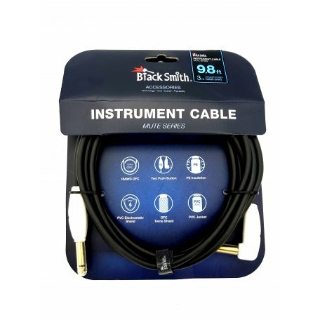 Кабель аудио 1xJack - 1xJack BlackSmith Instrument Cable Mute Series 98ft MSIC-STA3 2589₽