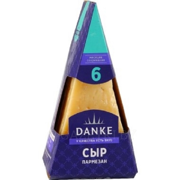 

Сыр Danke пармезан 40% 6 мес.180г, бзмж
