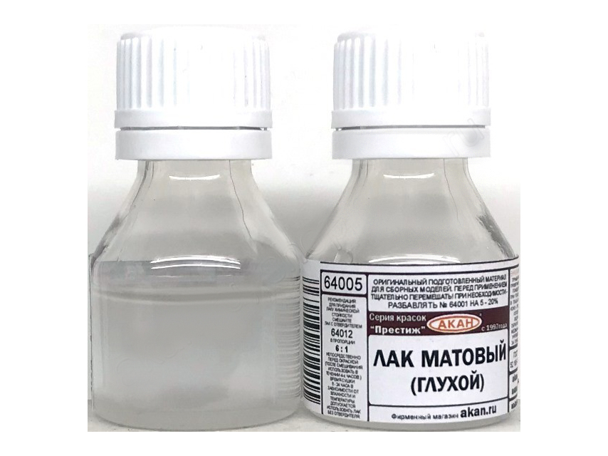 

64005250A Лак матовый глухой, акриловый, 7930060254439