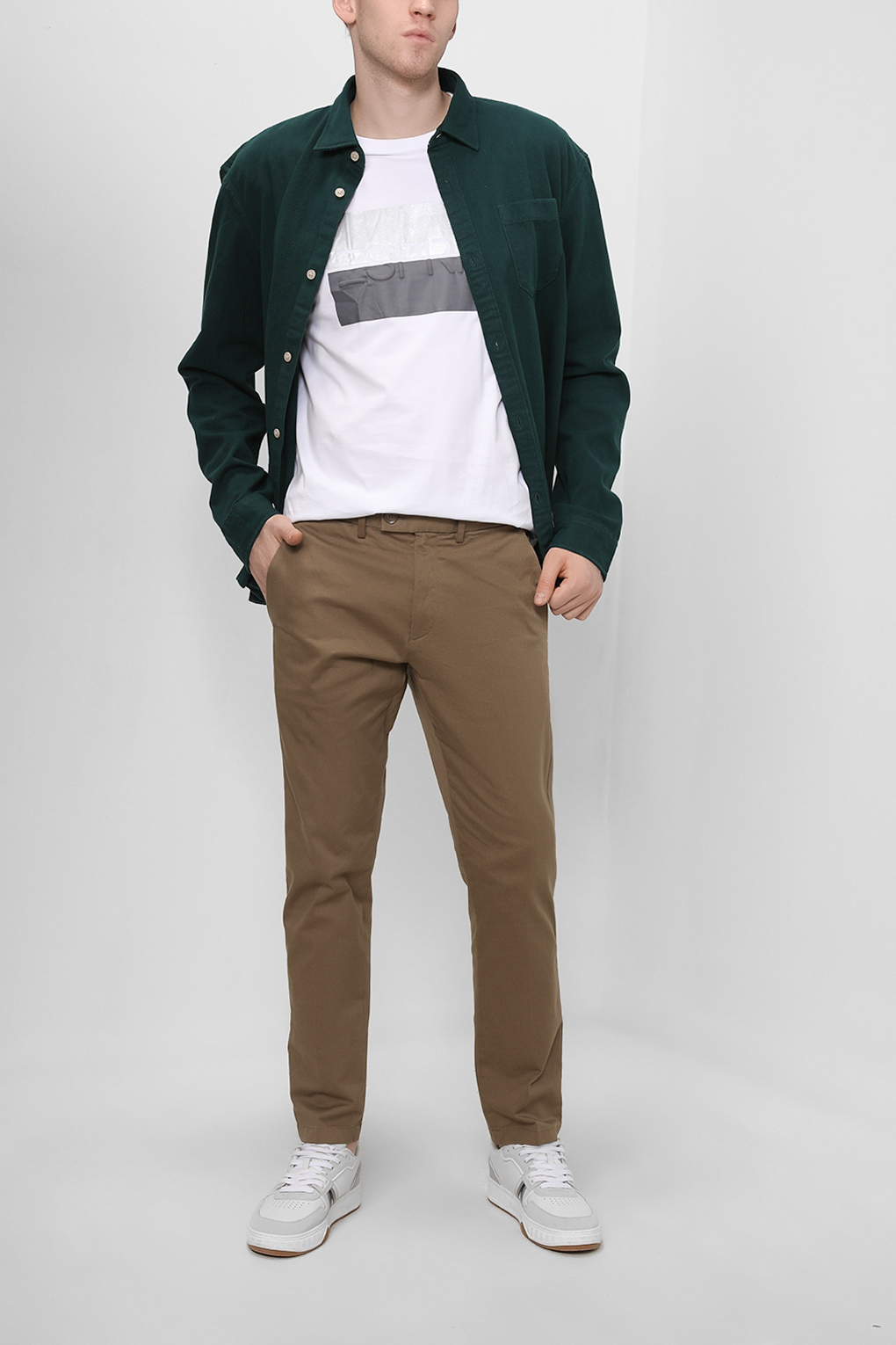 

Брюки мужские Esprit Casual 992EO2B304 бежевые 50 RU, 992EO2B304