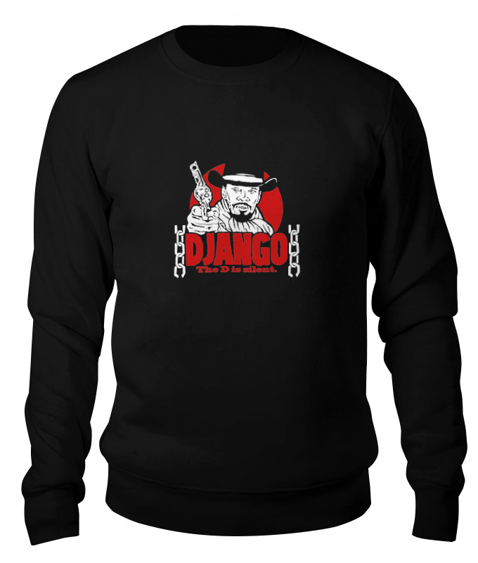 

Свитшот унисекс Printio Джанго (django) черный S, Джанго (django)