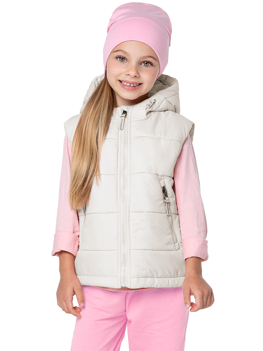 

Жилет детский NIKASTYLE 9м7024, кешью, 110, Белый, 9м7024