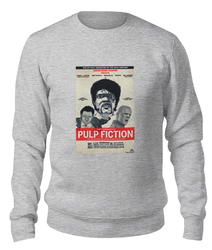 

Свитшот унисекс Printio Pulp fiction серый S, Pulp fiction