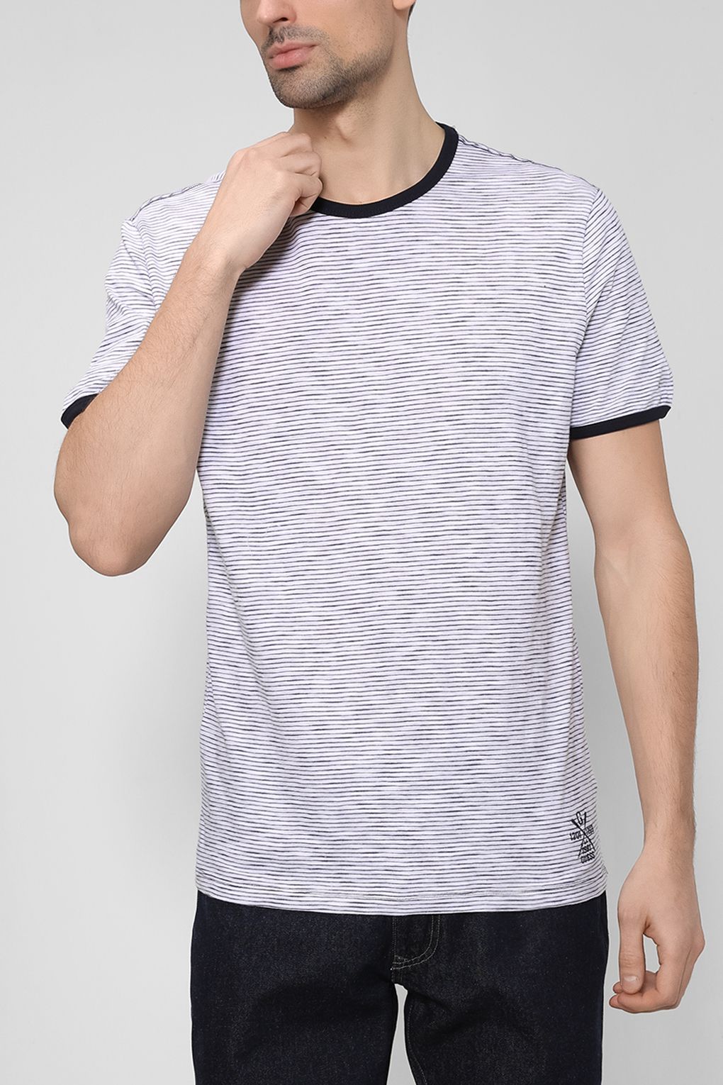 

Футболка мужская Guess M3RI22 KBK81 синяя S, Синий, M3RI22 KBK81