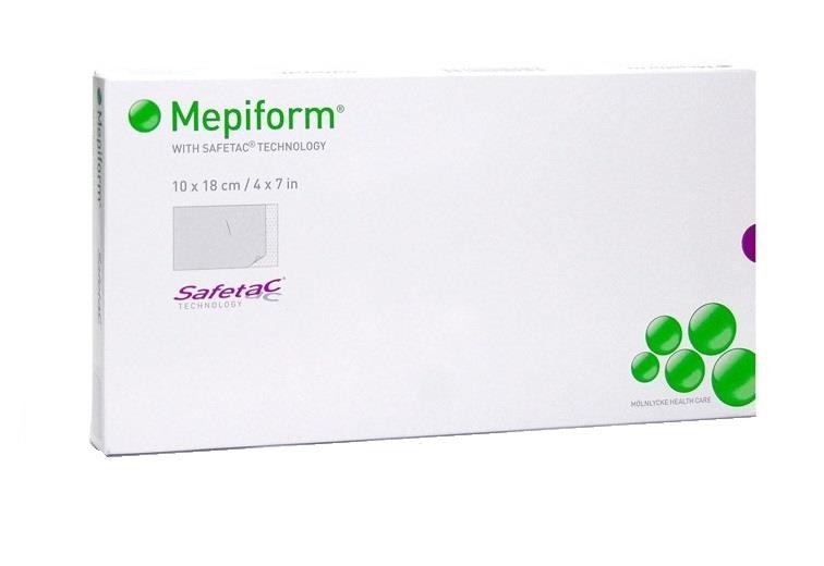 Пластырь Mepiform силиконовый от рубцов самоклеящаяся 10х18см 293800 5 шт.