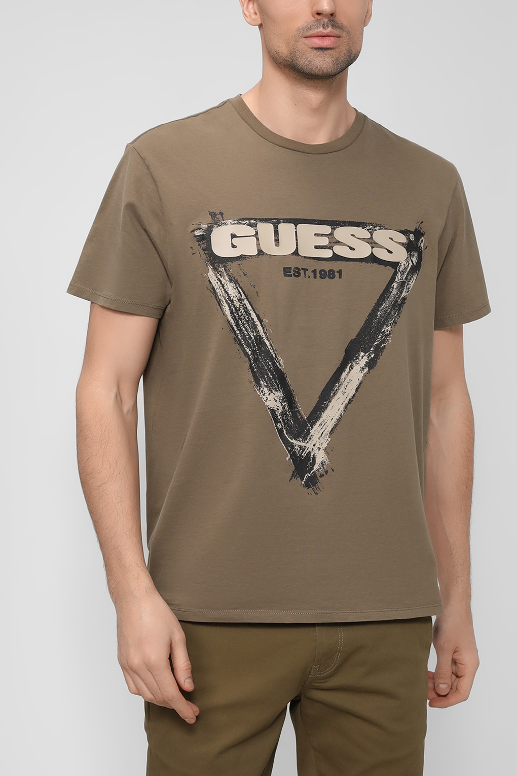 

Футболка мужская Guess M3RI64 KBDL0 зеленая L, Зеленый, M3RI64 KBDL0