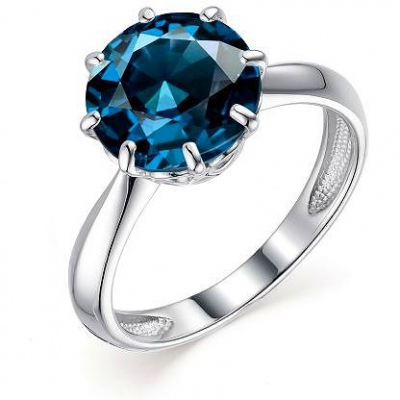 

Кольцо с 1 топазом из серебра р. 18 Алкор серебро 01-1832_ЮСТЛ-00, 01-1832_ЮСТЛ-00