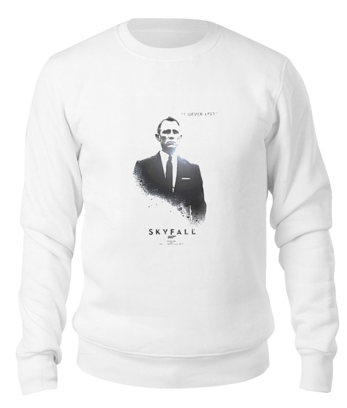 

Свитшот унисекс Printio Skyfall белый S, Skyfall