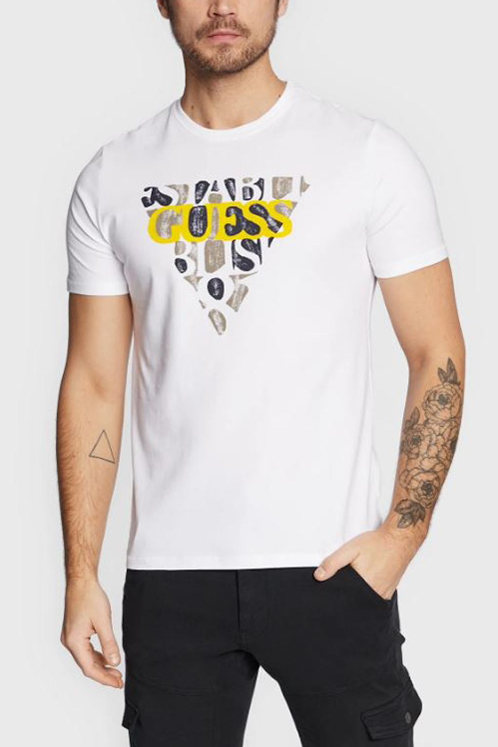 

Футболка мужская Guess M3RI12 J1314 белая XL, M3RI12 J1314