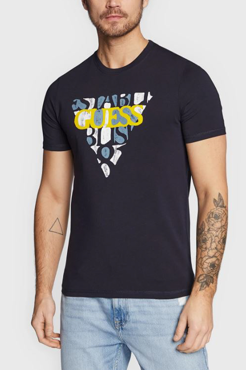 

Футболка мужская Guess M3RI12 J1314 синяя S, M3RI12 J1314