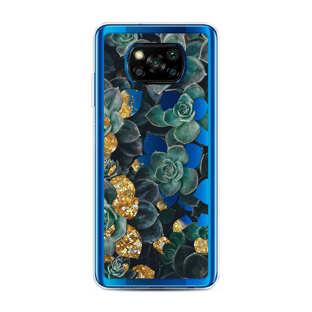 

Чехол Awog на Poco X3/X3 Pro "Сукуленты цветные", 39290-1