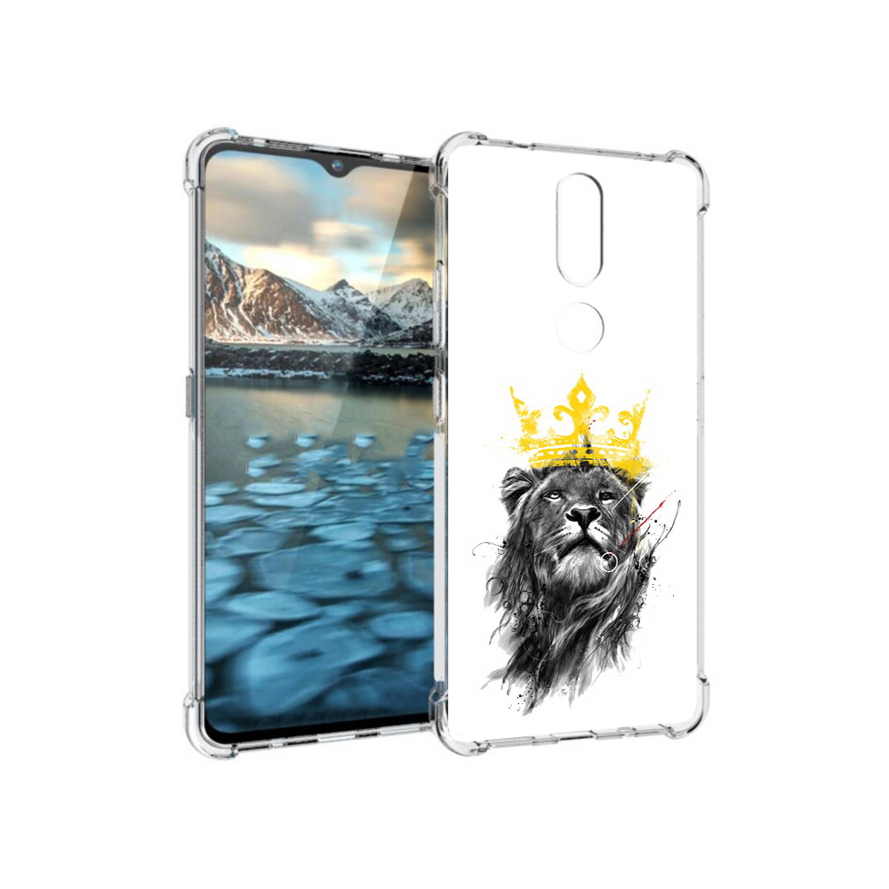 

Чехол MyPads Tocco для Nokia 2.4 король-лев (PT227049.107.391), Прозрачный, Tocco