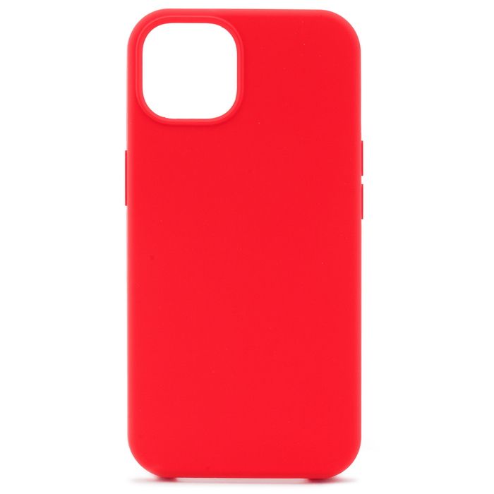 

Чехол силиконовый для Apple iPhone 15 Plus красный