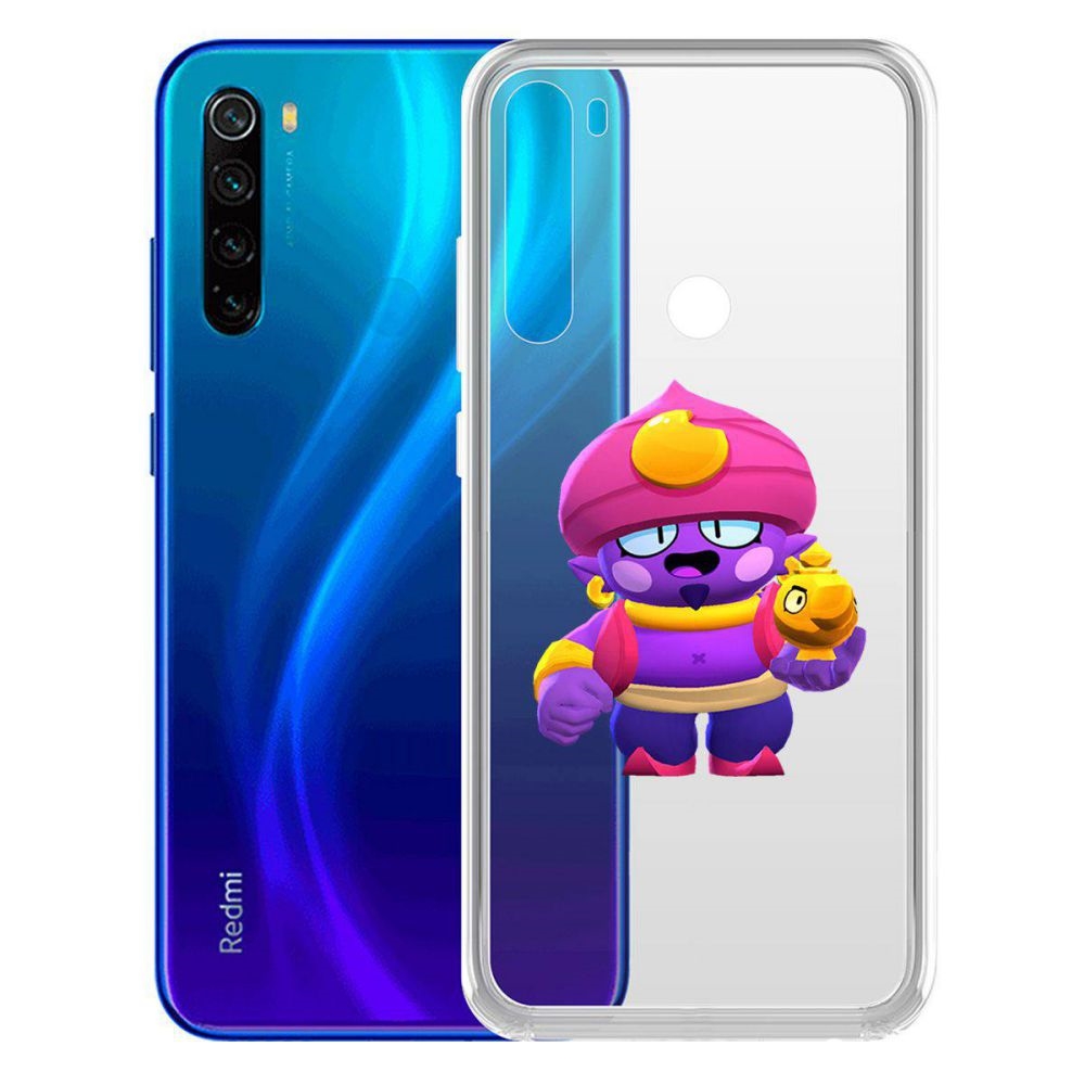 

Чехол-накладка Brawl Stars-Джин для Xiaomi Redmi Note 8/Note 8 (2021)