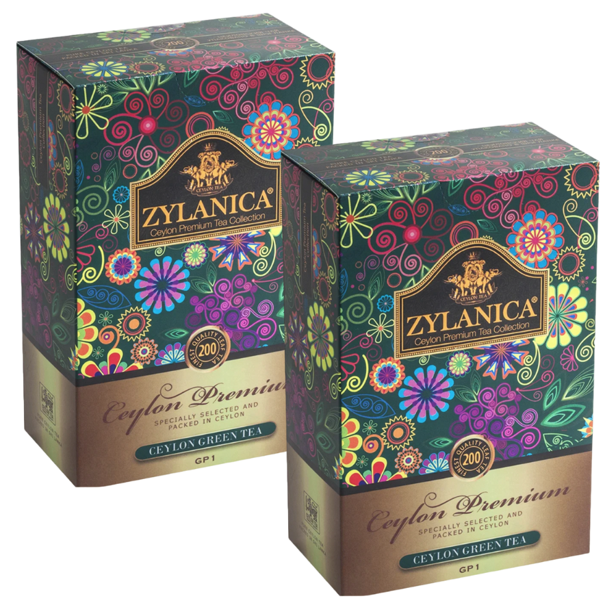 Чай зеленый Zylanica Ceylon Premium Collectoin, 2 шт по 200 г