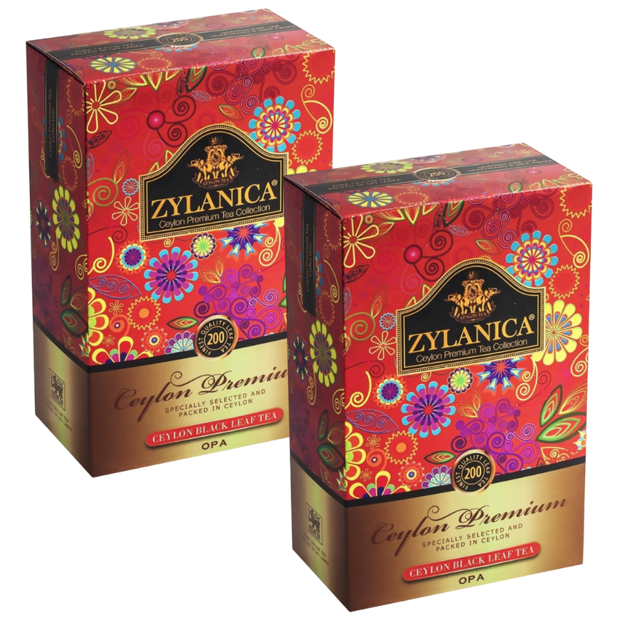 Чай черный Zylanica Ceylon Premium Collectoin OPA, 2 шт по 200 г