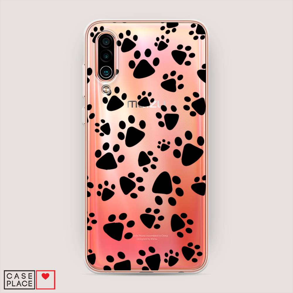 

Чехол Awog на Meizu 16Xs "Лапки черные", Черный, 73450-2