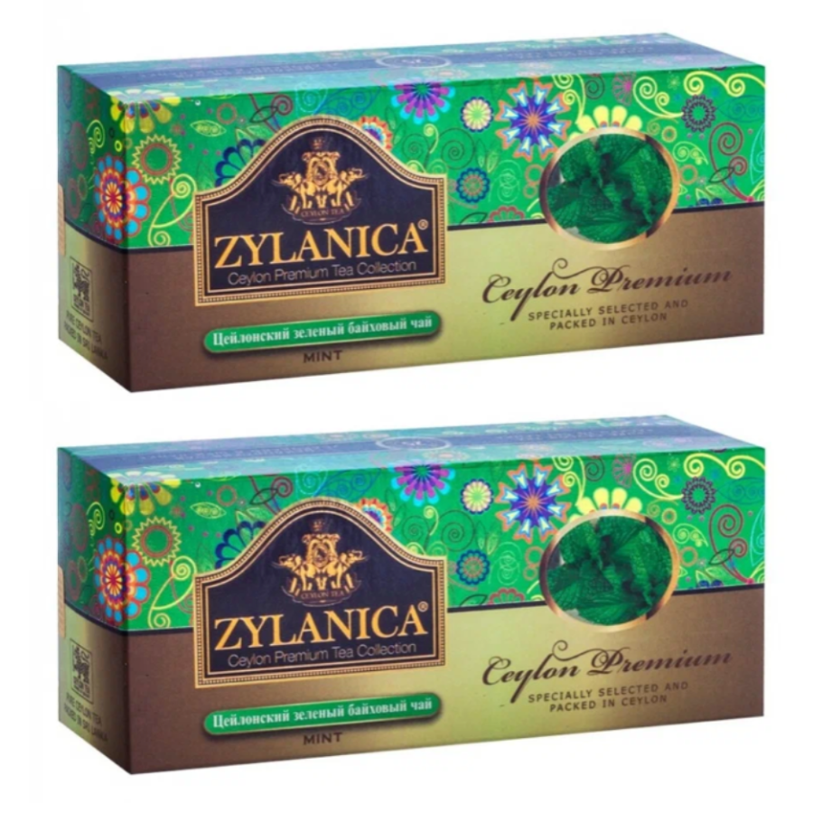 Чай зеленый Zylanica Ceylon Premium Collectoin 2 шт по 25 пакетиков 590₽