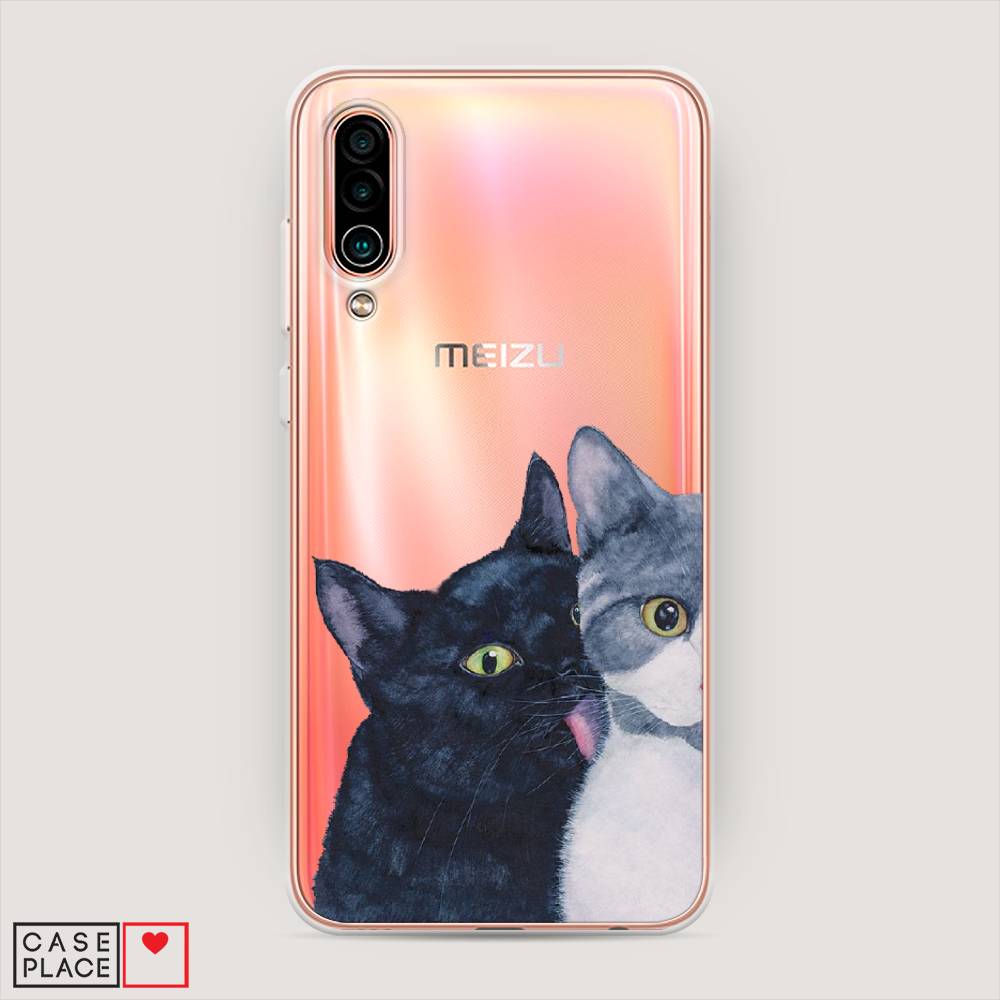 

Чехол Awog на Meizu 16Xs "Кошачья любовь", Синий, 73450-1