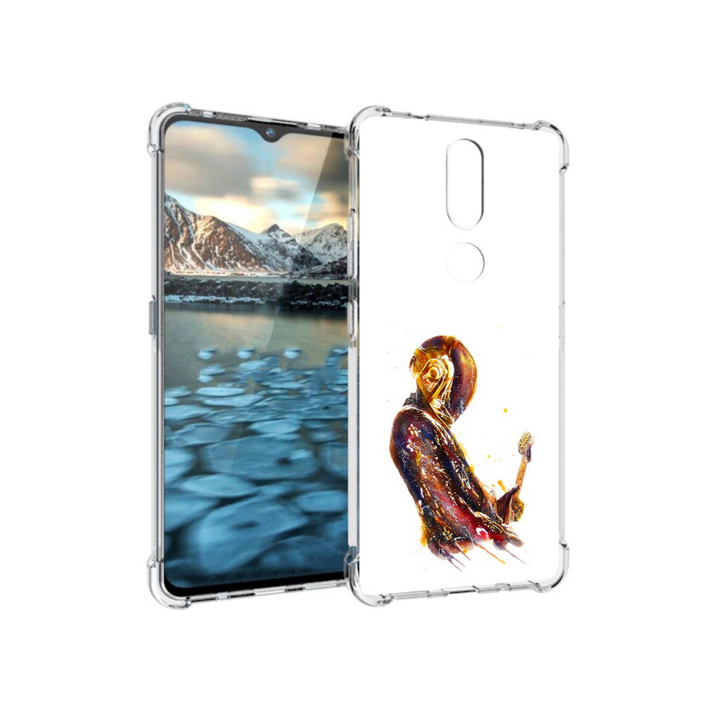 

Чехол MyPads Tocco для Nokia 2.4 космо-музыкант (PT227049.107.393), Прозрачный, Tocco