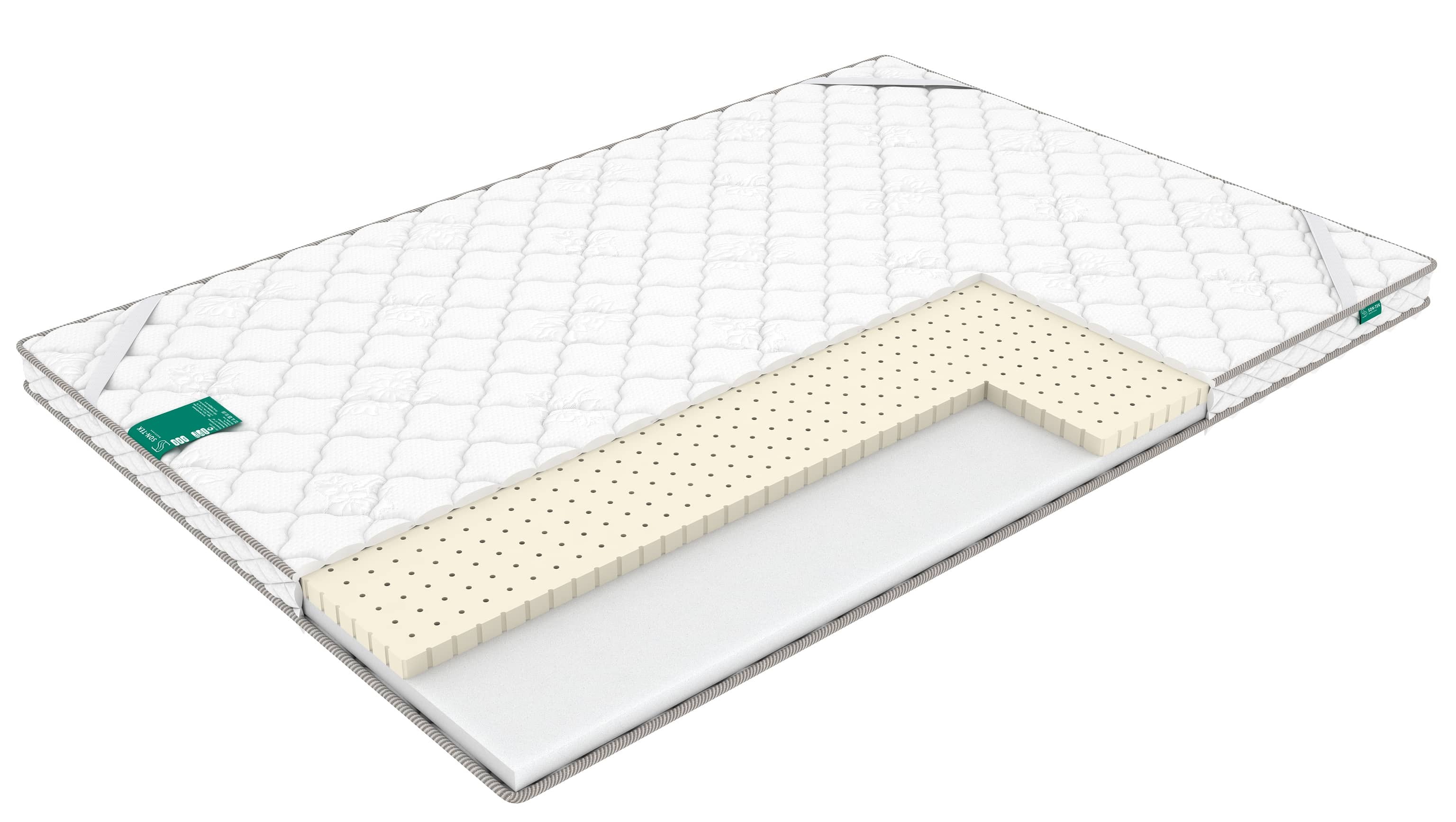 

Топпер-наматрасник на диван, на матрас Sleeptek LatexFoam 4/brdlux1481554 160х190, Белый, LatexFoam 4