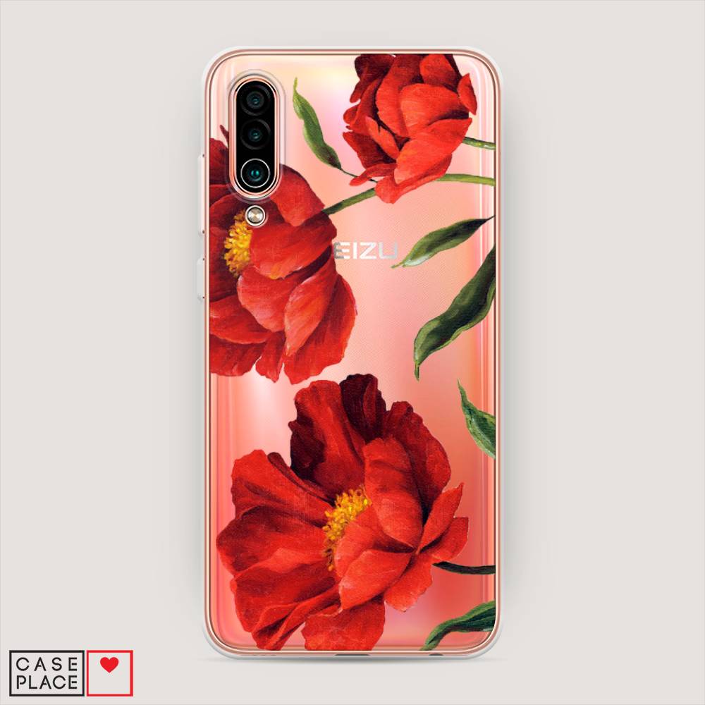 

Чехол Awog на Meizu 16Xs "Красные маки", Красный, 73450-8