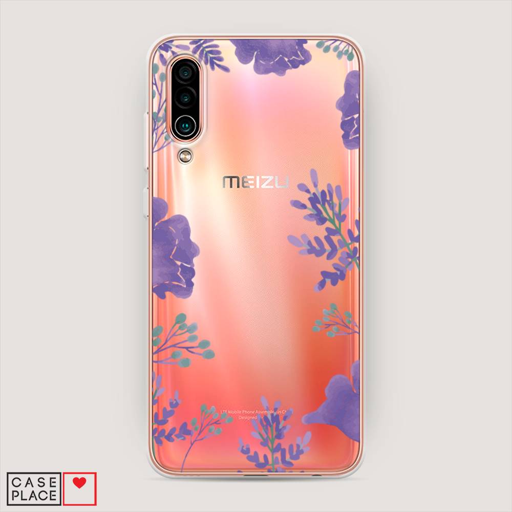 

Чехол Awog на Meizu 16Xs "Сиреневая цветочная рамка", Прозрачный;фиолетовый, 73450-8