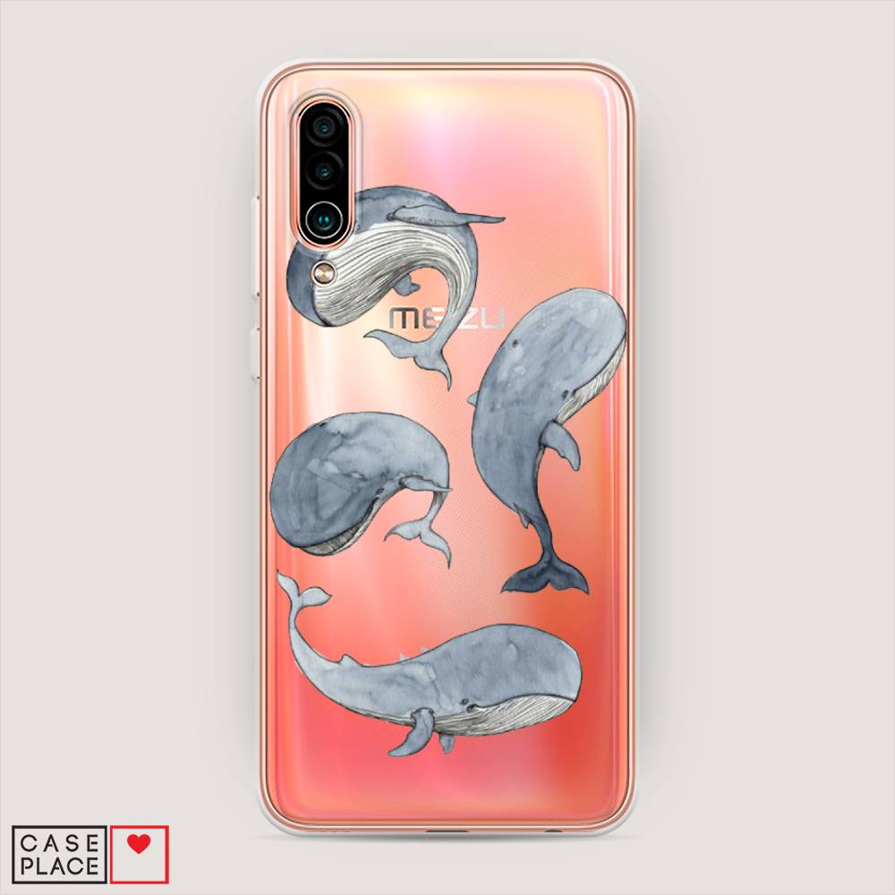 

Чехол Awog на Meizu 16Xs "Киты", Белый;прозрачный;голубой, 73450-1