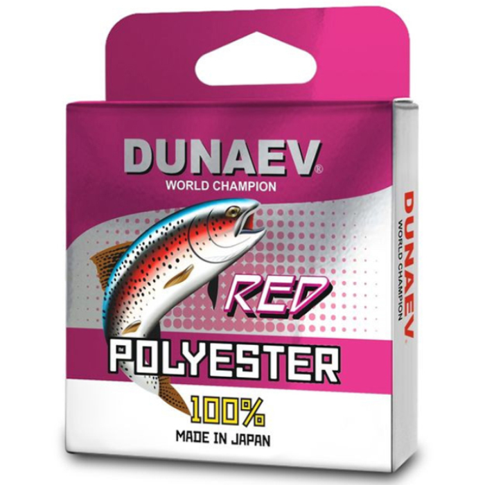 Леска Dunaev POLYESTER Red 100 м, 0.104 мм, 1.10 кг