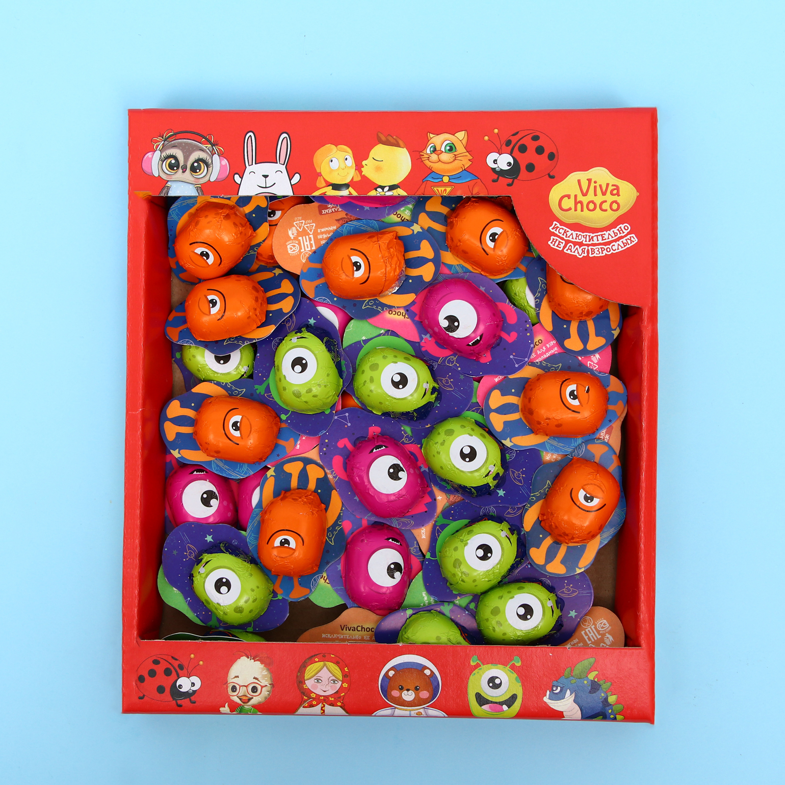 

Шоколад VivaChoco молочный фигурный Crazy ассорти, 340 г