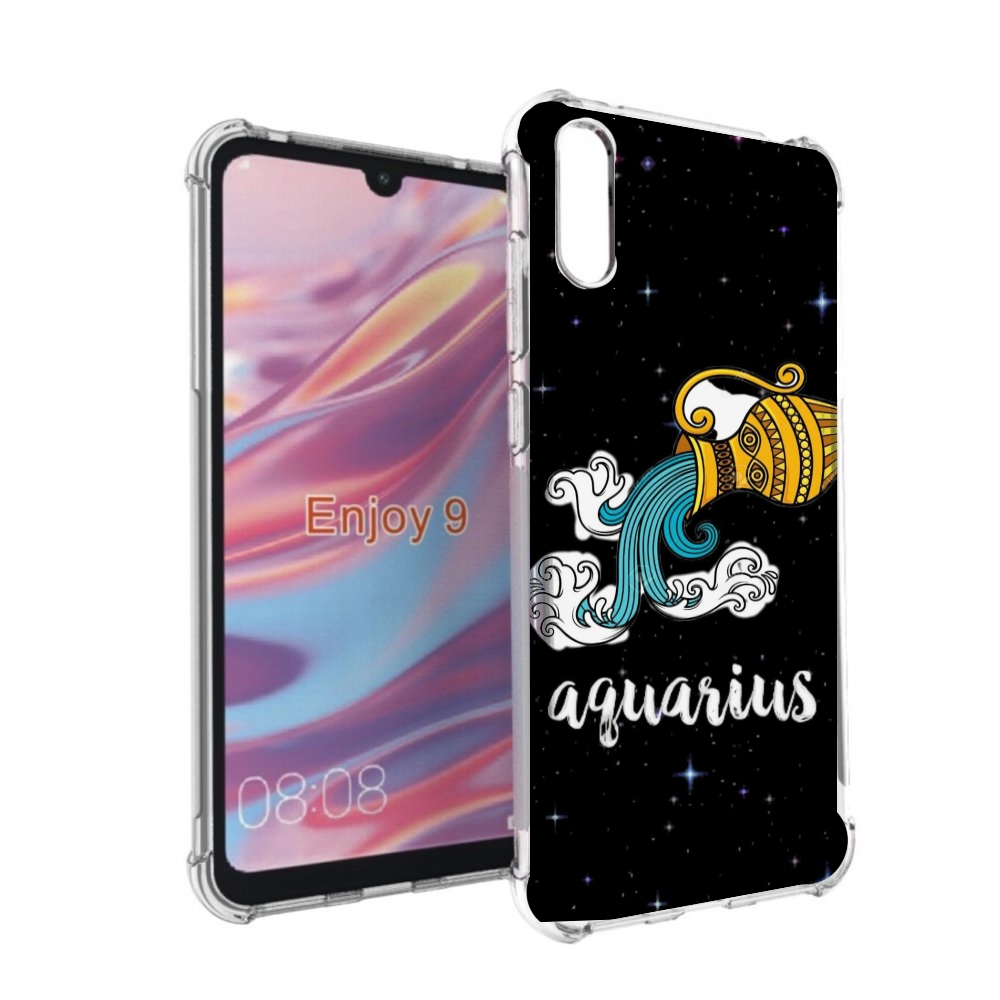 

Чехол бампер MyPads знак зодиака водолеи 2 для Huawei Enjoy 9, Прозрачный, Tocco